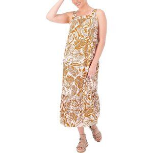 Koolaburra By Ugg Womens Sleeveless Tropical Print maxi Dress Size L